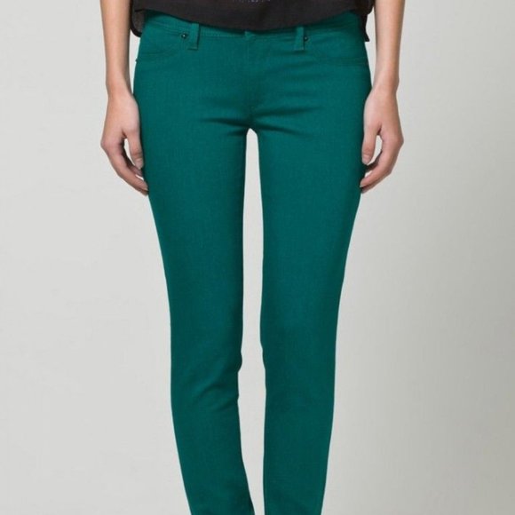 Jolt Rhinestone accented straight leg blue jeans - Picture 1 of 6